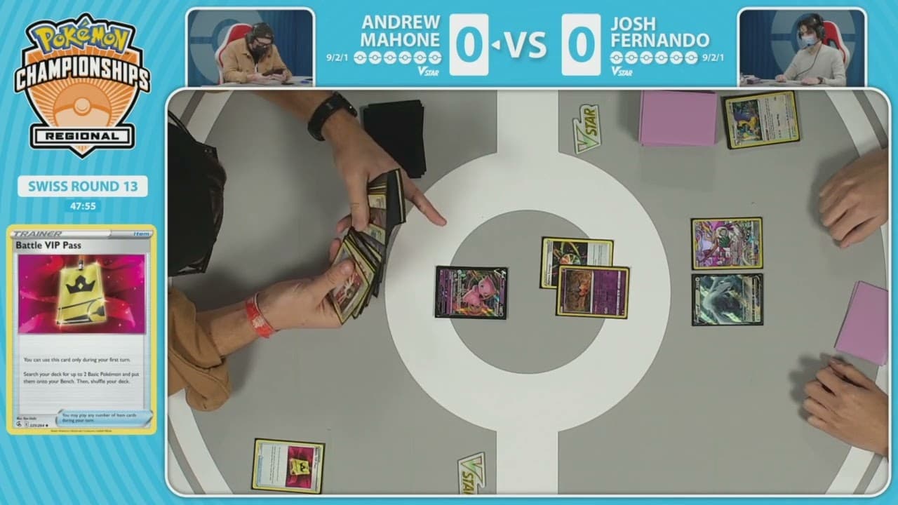 Andrew Mahone vs Josh Fernando match-start frame