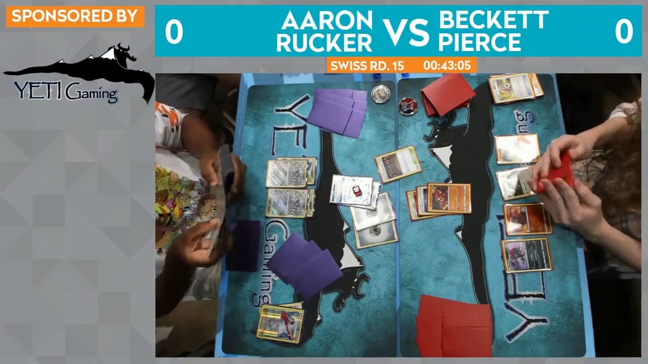 Clean match-start frame for Aaron Rucker versus Beckett Pierce