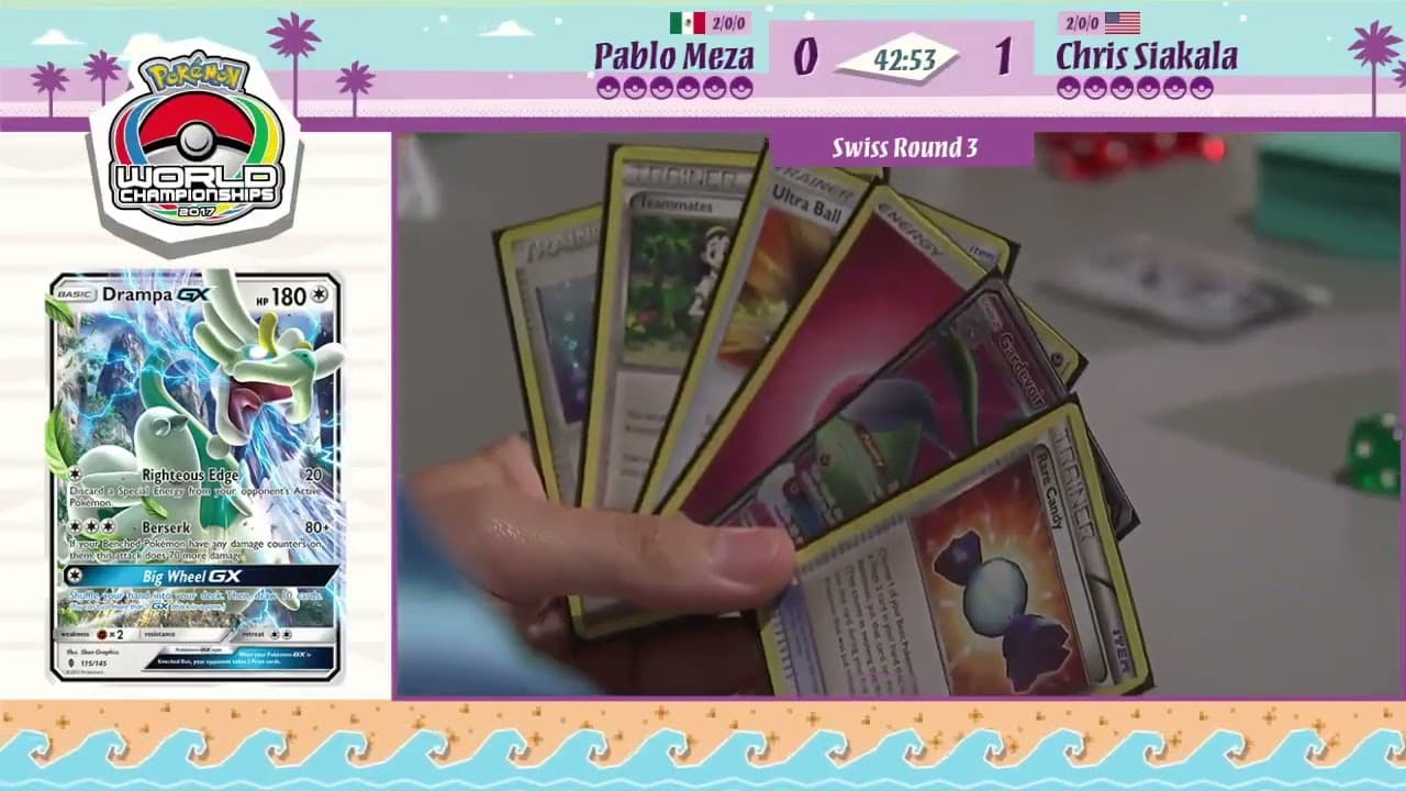 Clean match-start frame for Pablo Meza versus Chris Siakala