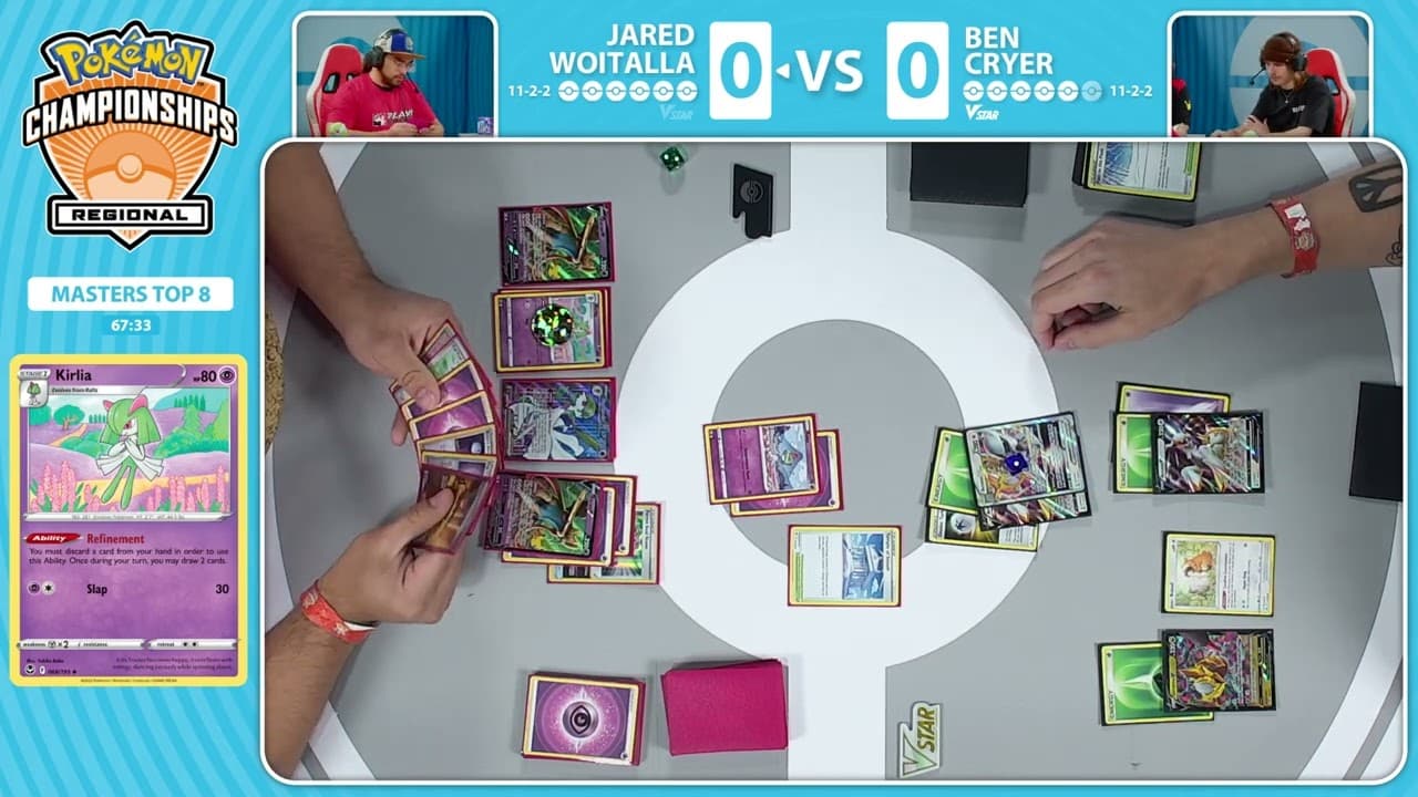 Clean match-start frame for Jared Woitalla versus Ben Cryer