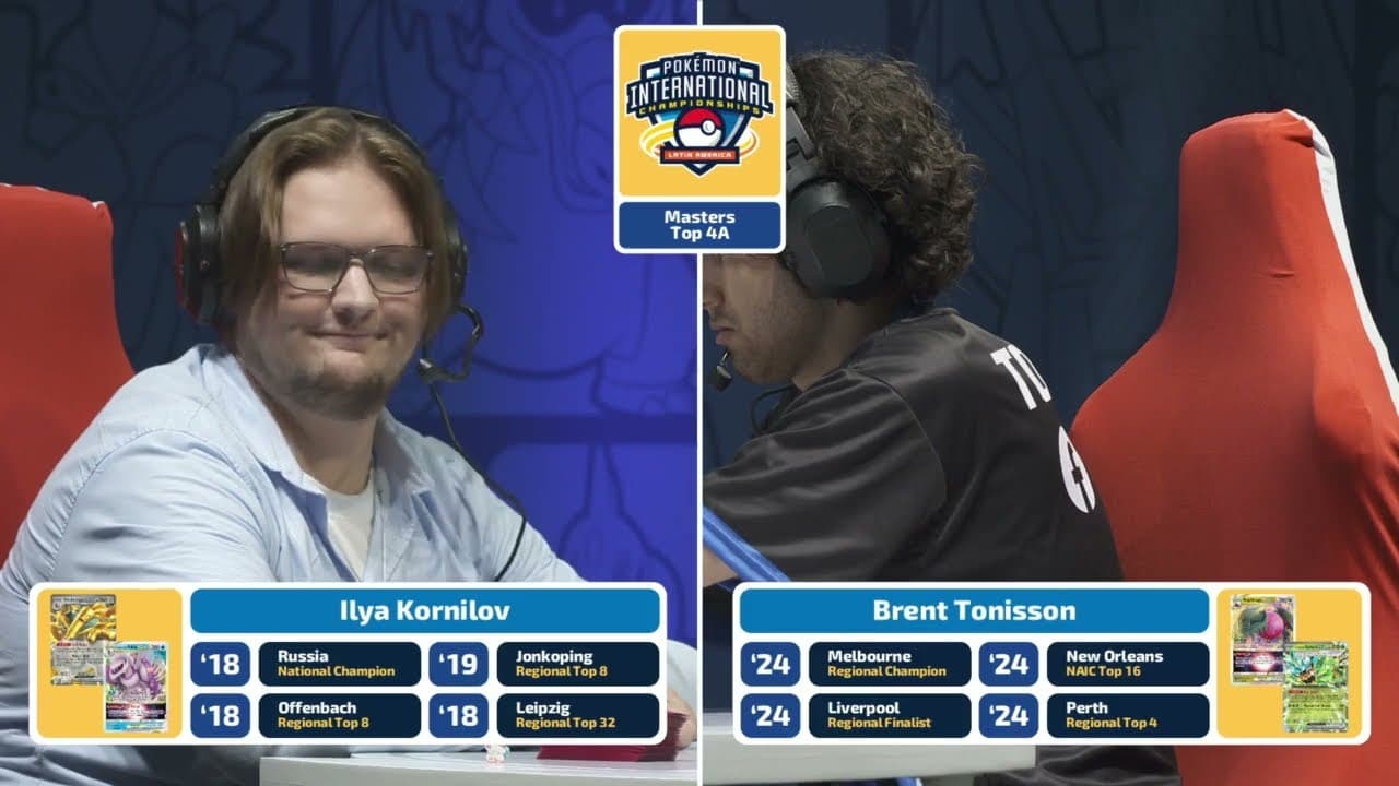 Clean match-start frame for Brent Tonisson versus Ilya Kornilov