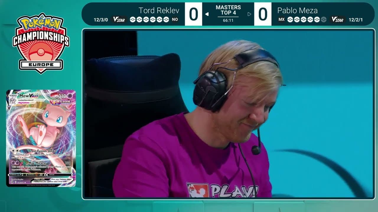 Clean match-start frame for Tord Reklev versus Pablo Meza