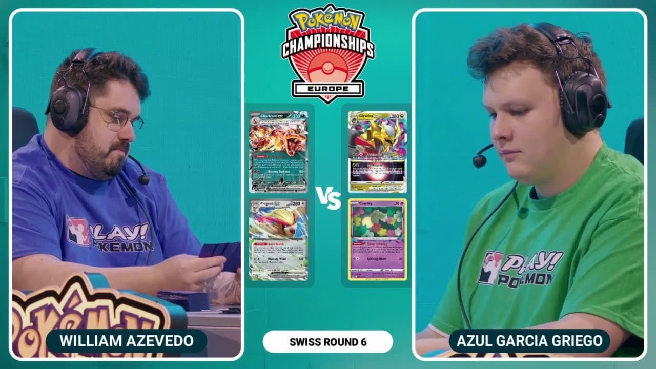 Clean match-start frame for Azul Garcia Griego versus William Azevedo