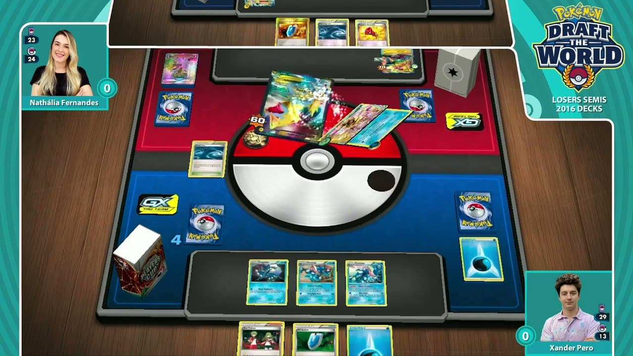 Clean match-start frame for Nathália Fernandes versus Xander Pero