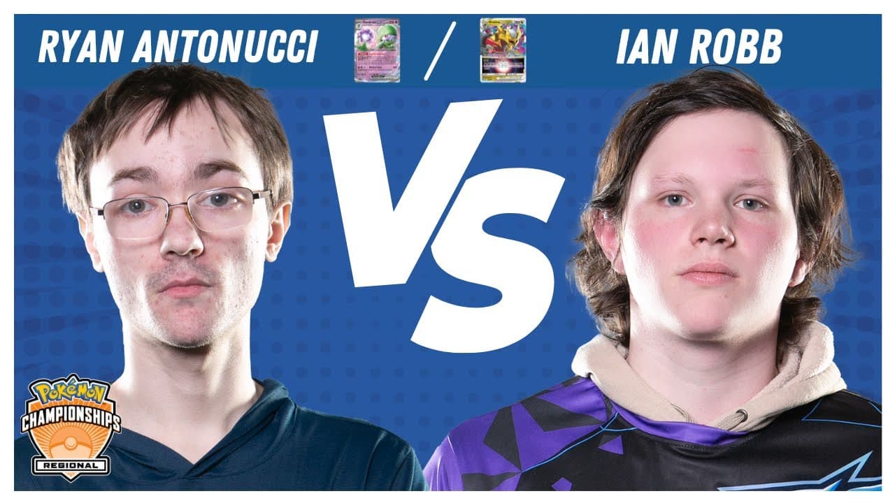 Clean match-start frame for Ryan Antonucci versus Ian Robb