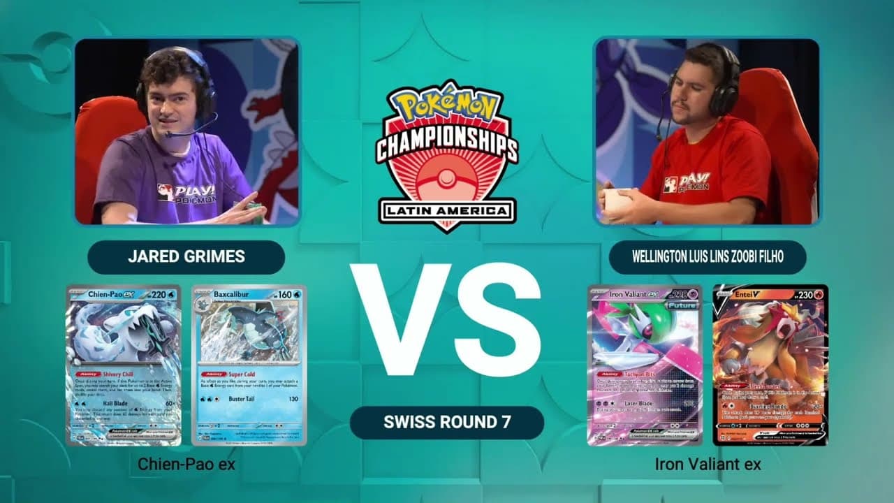 Clean match-start frame for Jared Grimes versus Wellington Luis Lins Zoobi Filho