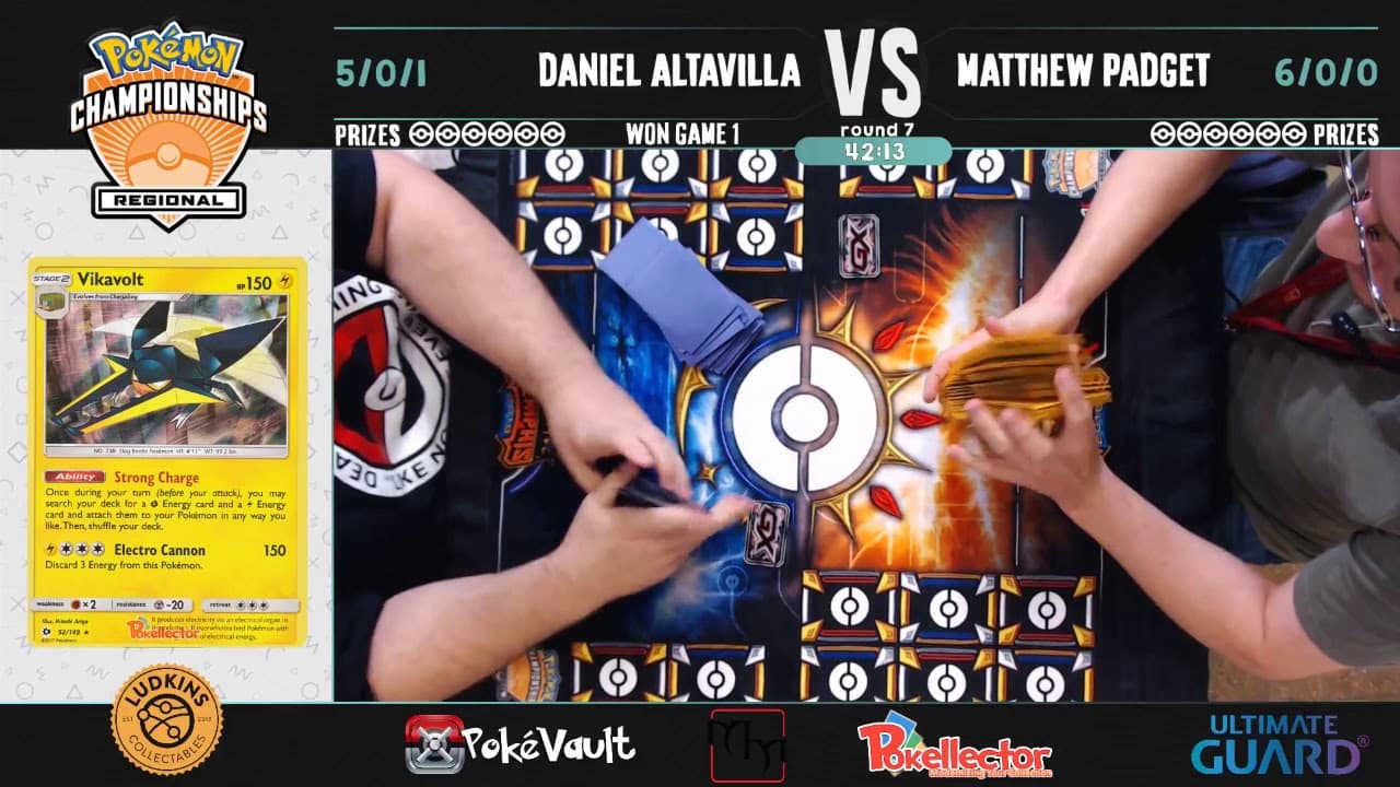 Clean match-start frame for Daniel Altavilla versus Matthew Padget