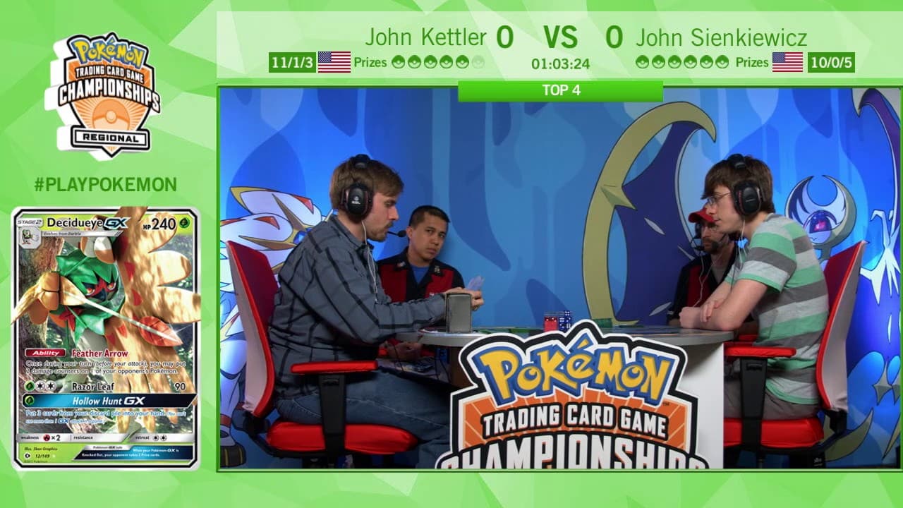 Clean match-start frame for John Kettler versus John Sienkiewicz