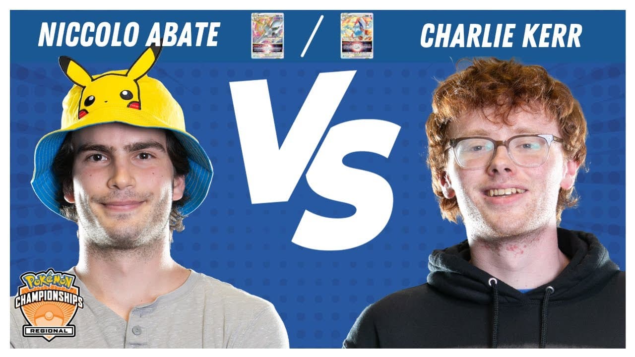 Clean match-start frame for Niccolo Abate versus Charlie Kerr