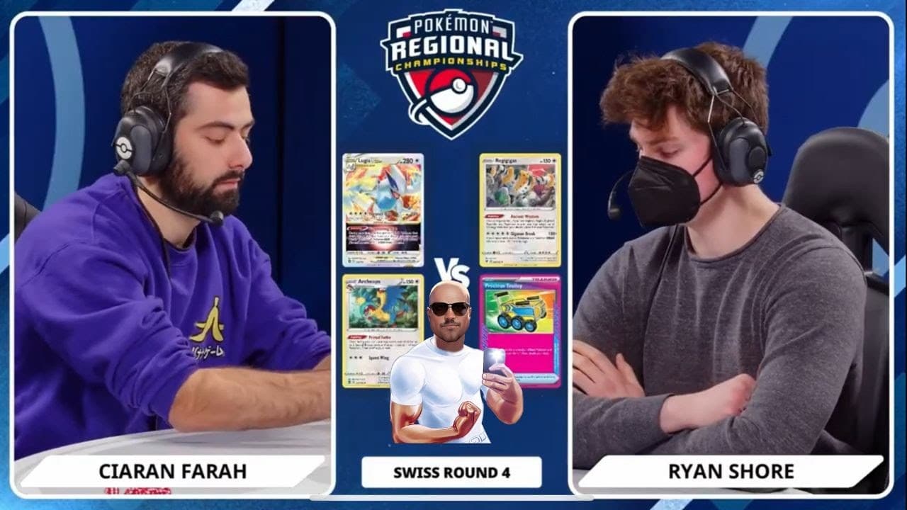 Clean match-start frame for Ciaran Farah versus Ryan Thomas