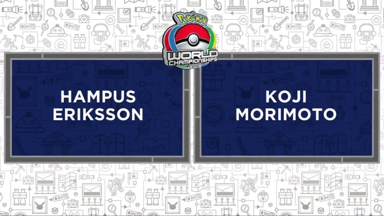 Clean match-start frame for Koji Morimoto versus Hampus Eriksson