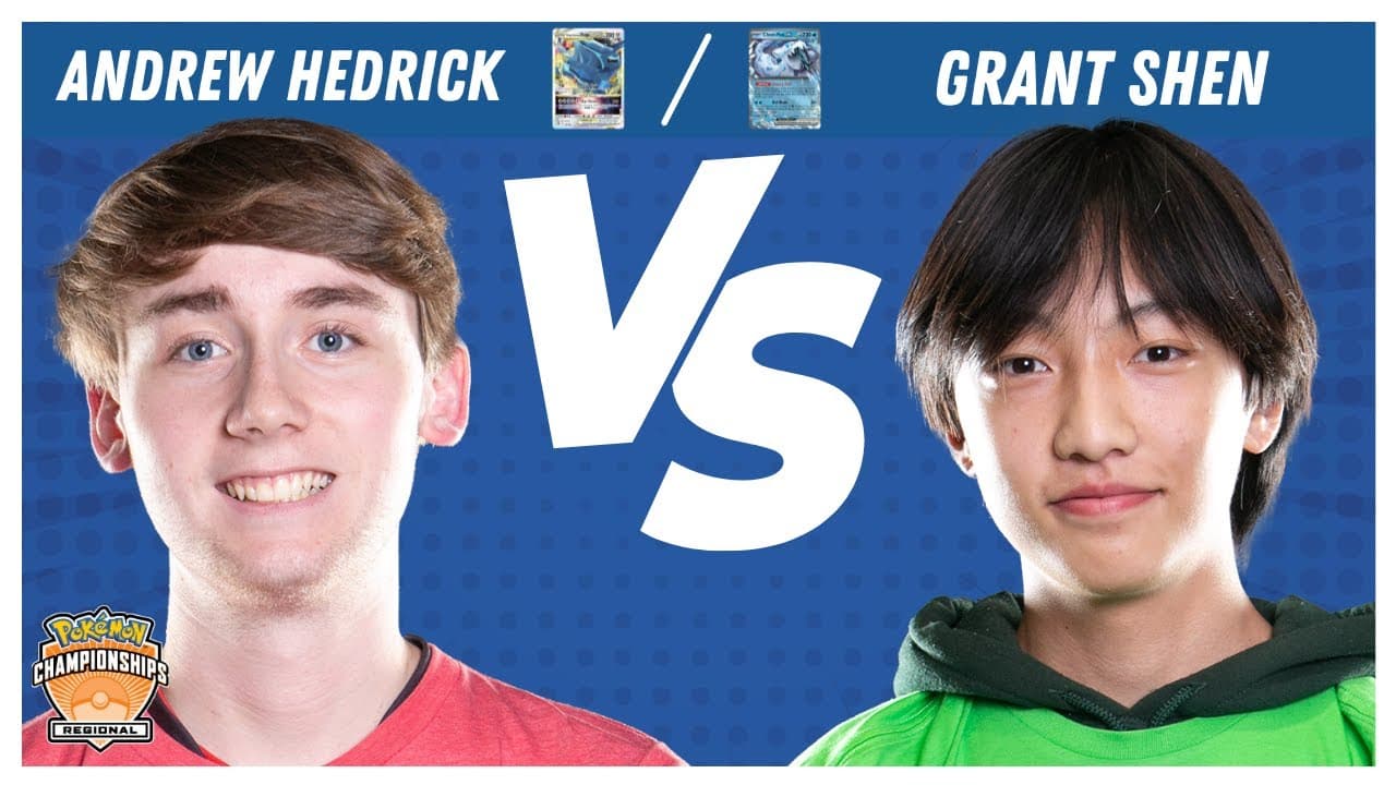 Clean match-start frame for Andrew Hedrick versus Grant Shen