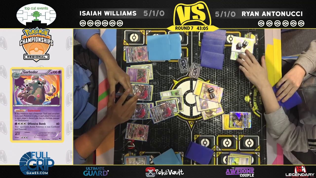 Clean match-start frame for Isaiah Williams versus Ryan Antonucci