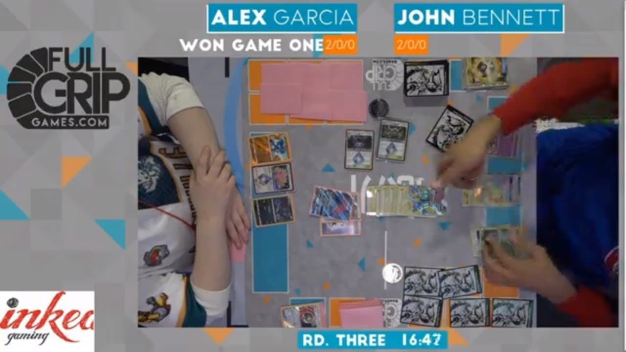 Clean match-start frame for Alex Garcia versus John Bennett