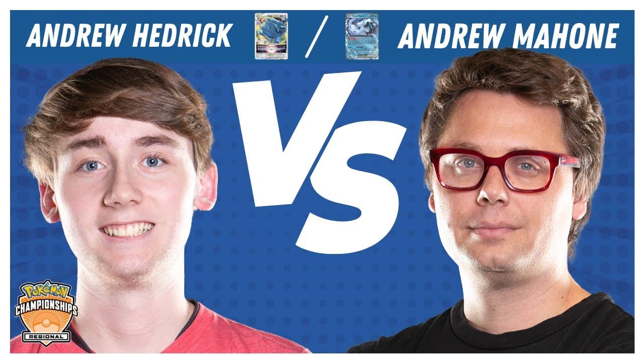 Clean match-start frame for Andrew Hedrick versus Andrew Mahone