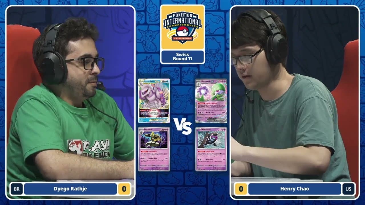 Clean match-start frame for Dyego Rathje versus Henry Chao