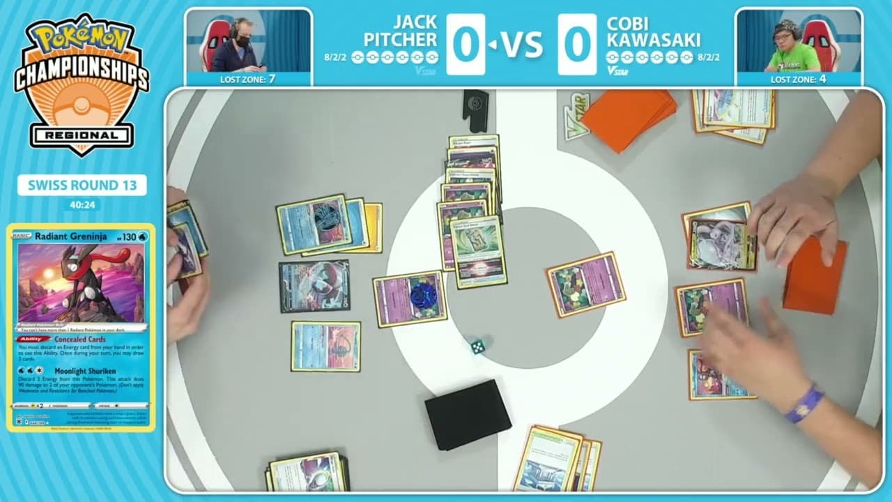 Clean match-start frame for Jack Pitcher versus Cobi Kawasaki