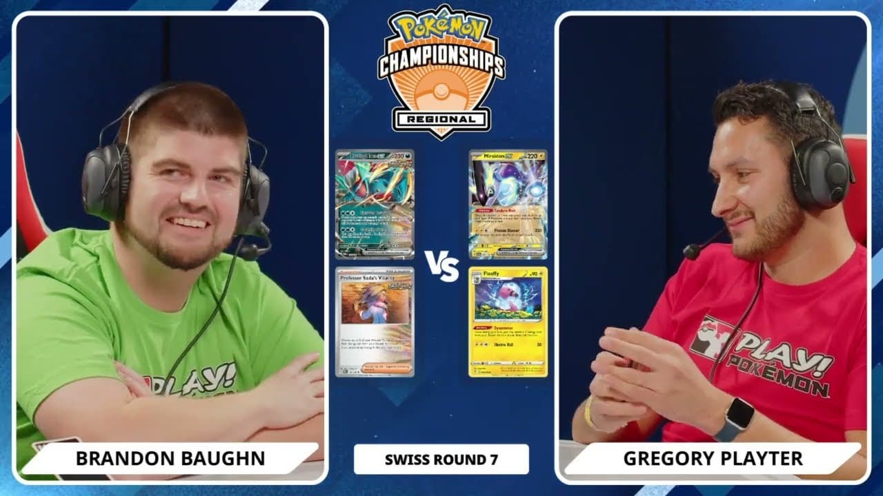Clean match-start frame for Brandon Baughn versus Gregory Playter