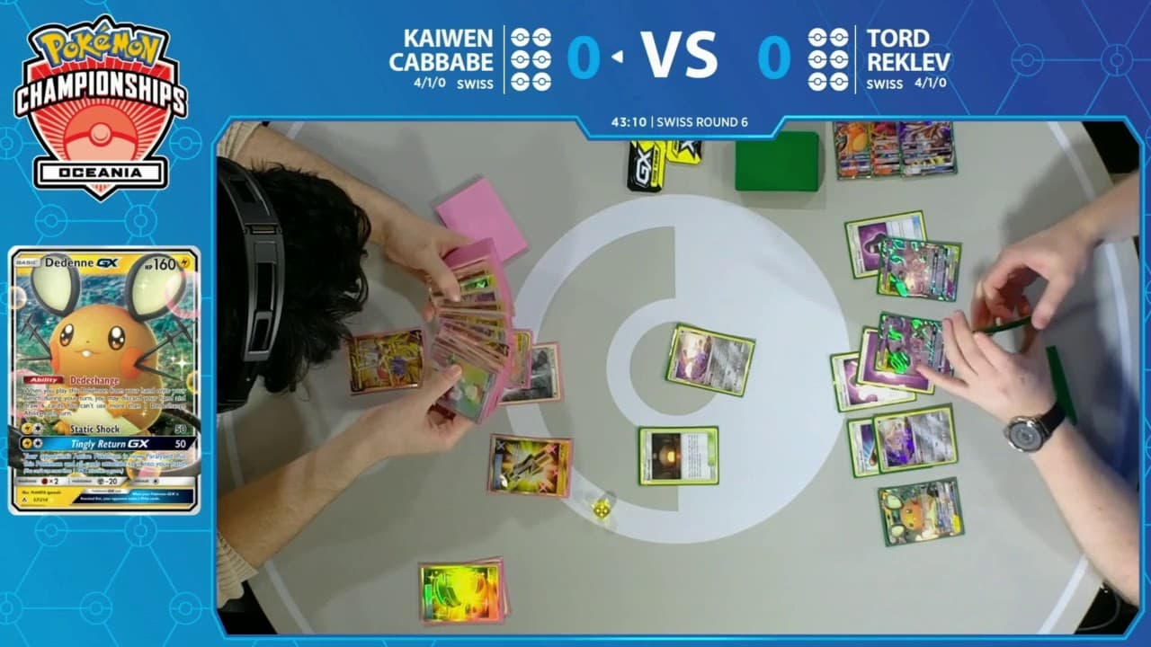 Clean match-start frame for Kaiwen Cabbabe versus Tord Reklev