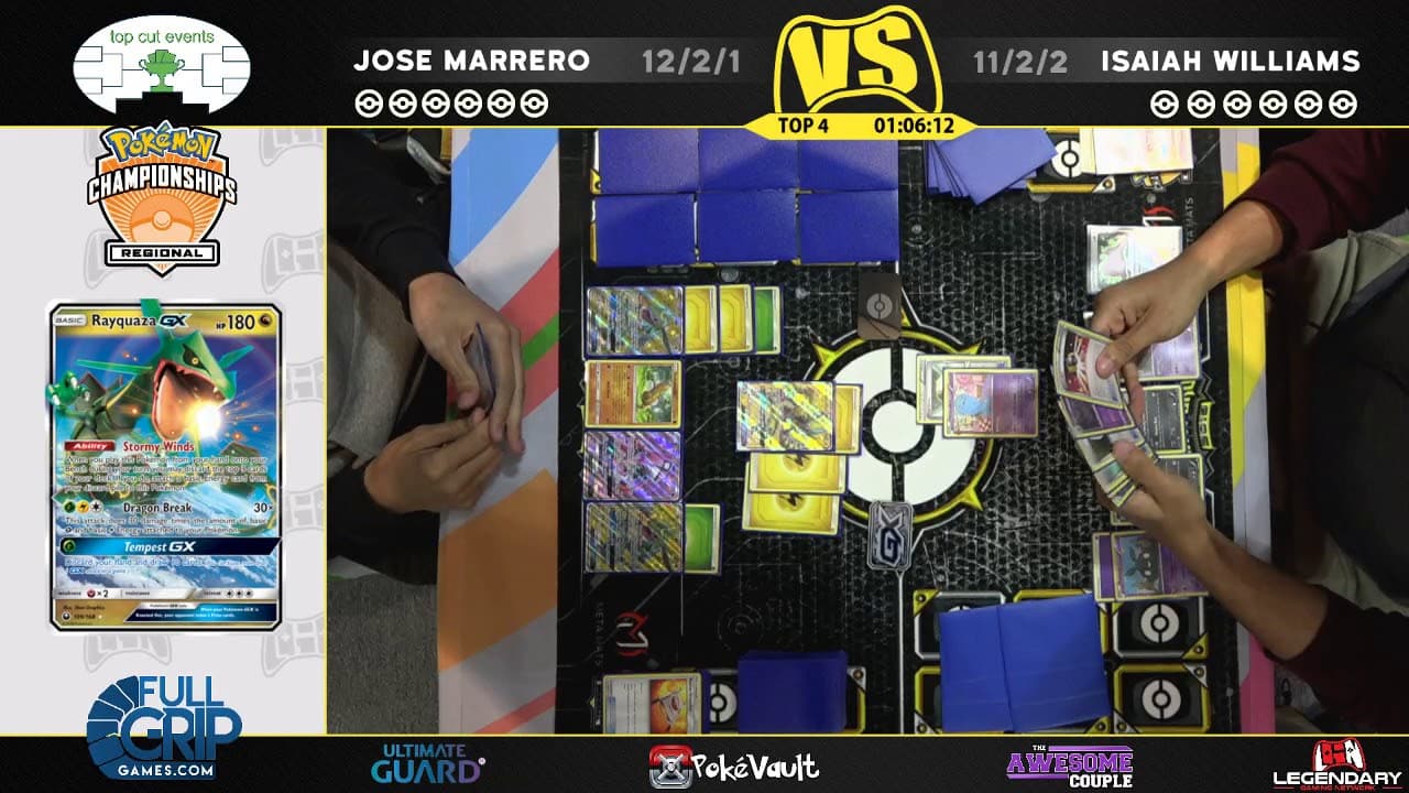 Clean match-start frame for Jose Marrero versus Isaiah Williams