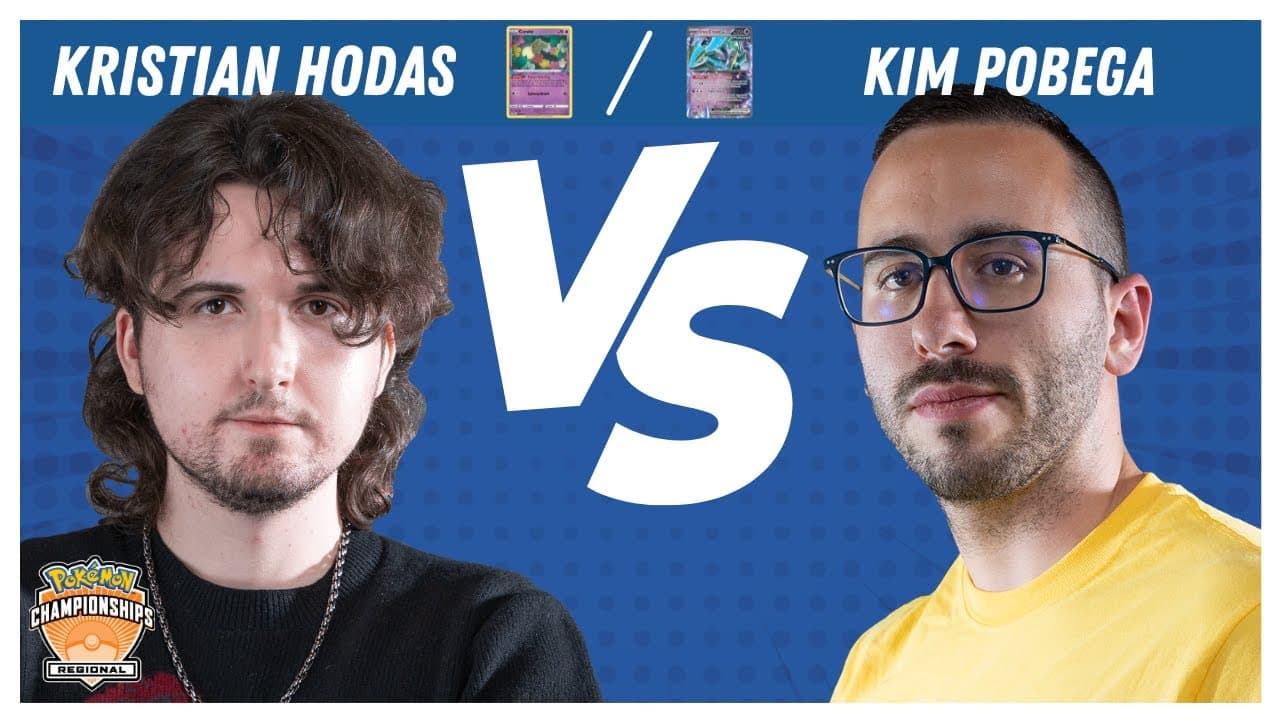 Clean match-start frame for Kristian Hodas versus Kim Pobega