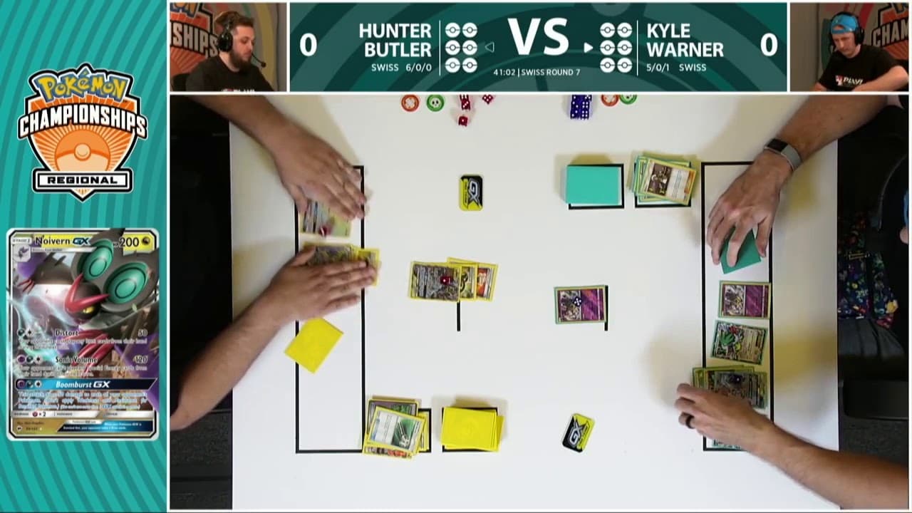 Clean match-start frame for Hunter Butler versus Kyle Warner