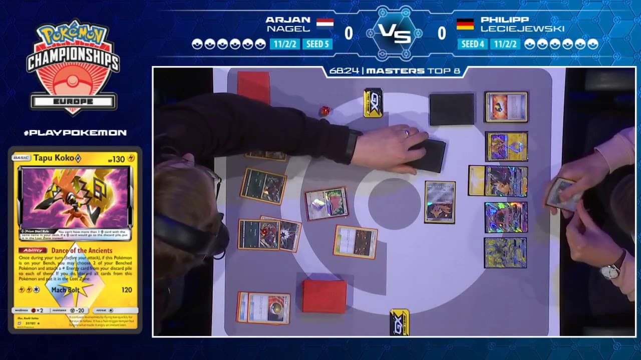 Clean match-start frame for Arjan Nagel versus Philipp Leciejewski