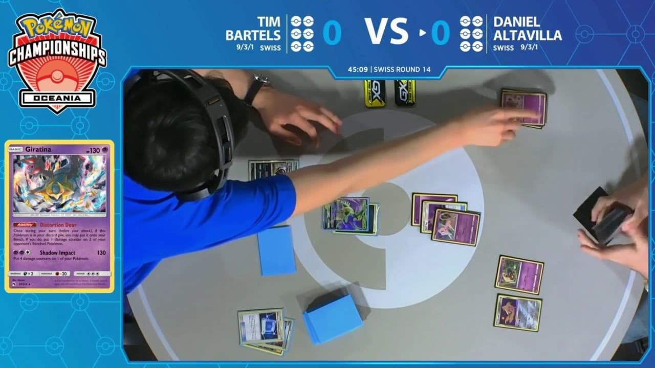 Clean match-start frame for Daniel Altavilla versus Tim Bartels