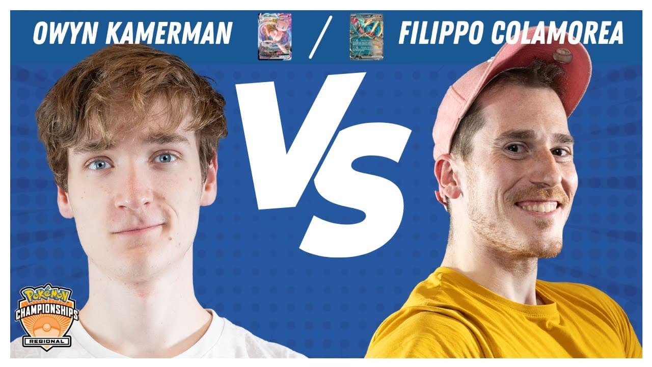 Clean match-start frame for Owyn Kamerman versus Filippo Colamorea