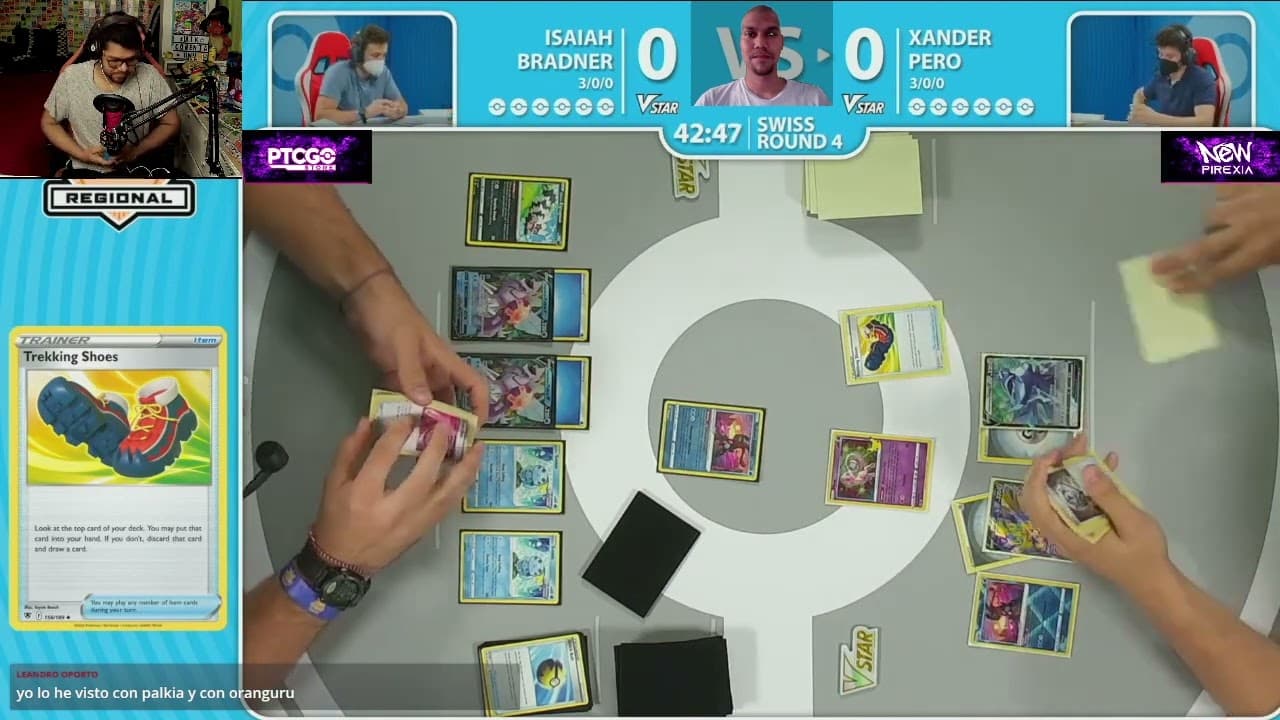 Clean match-start frame for Isaiah Bradner versus Xander Pero
