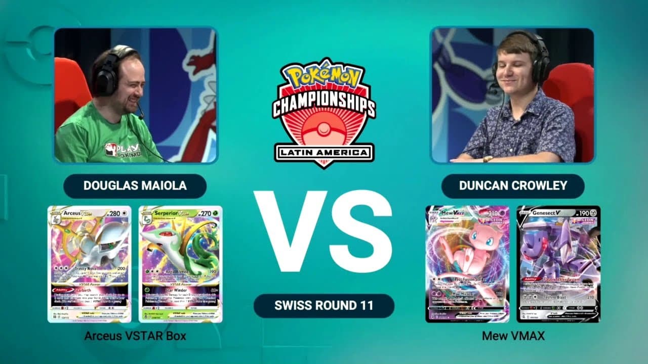 Clean match-start frame for Douglas Maiola versus Duncan Crowley