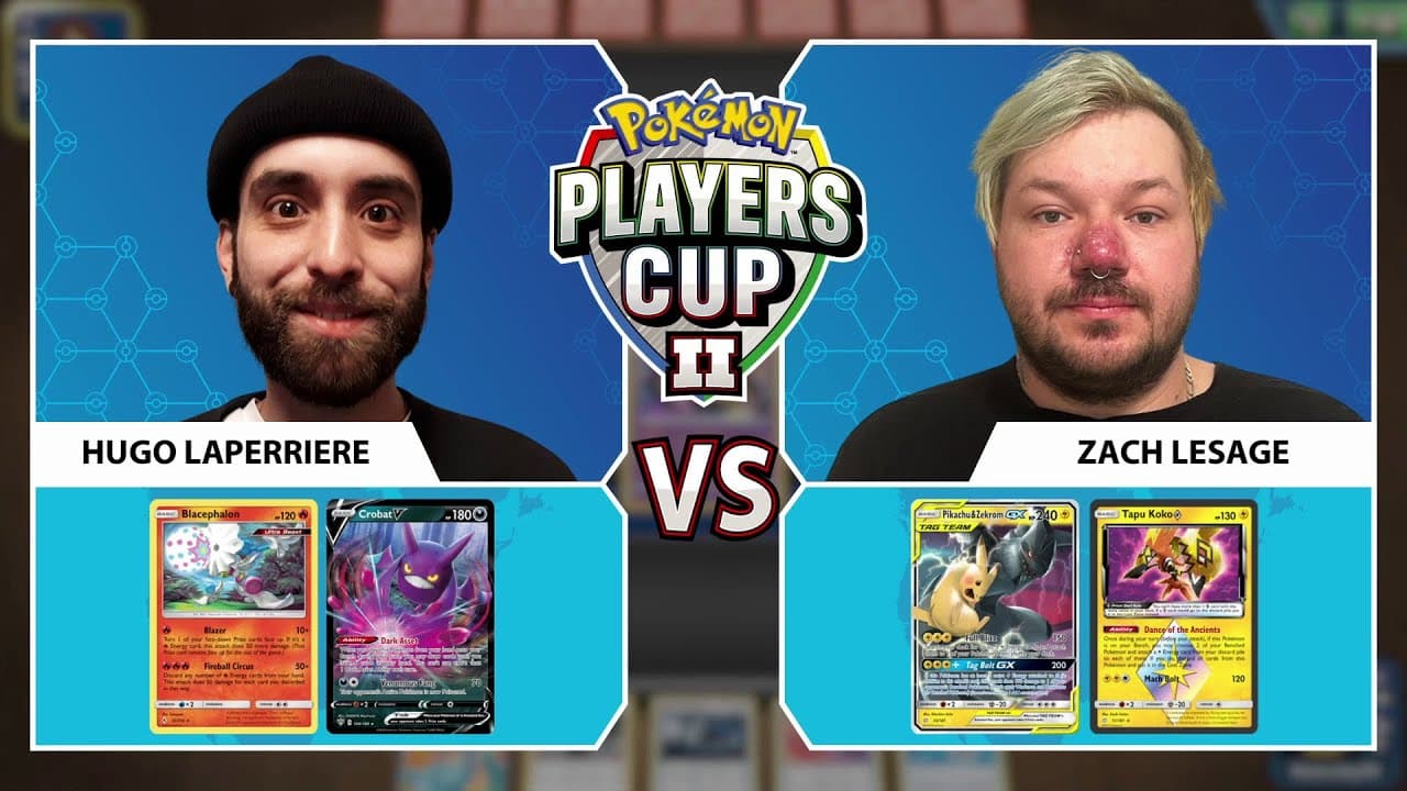 Clean match-start frame for Hugo Laperriere versus Zach Lesage