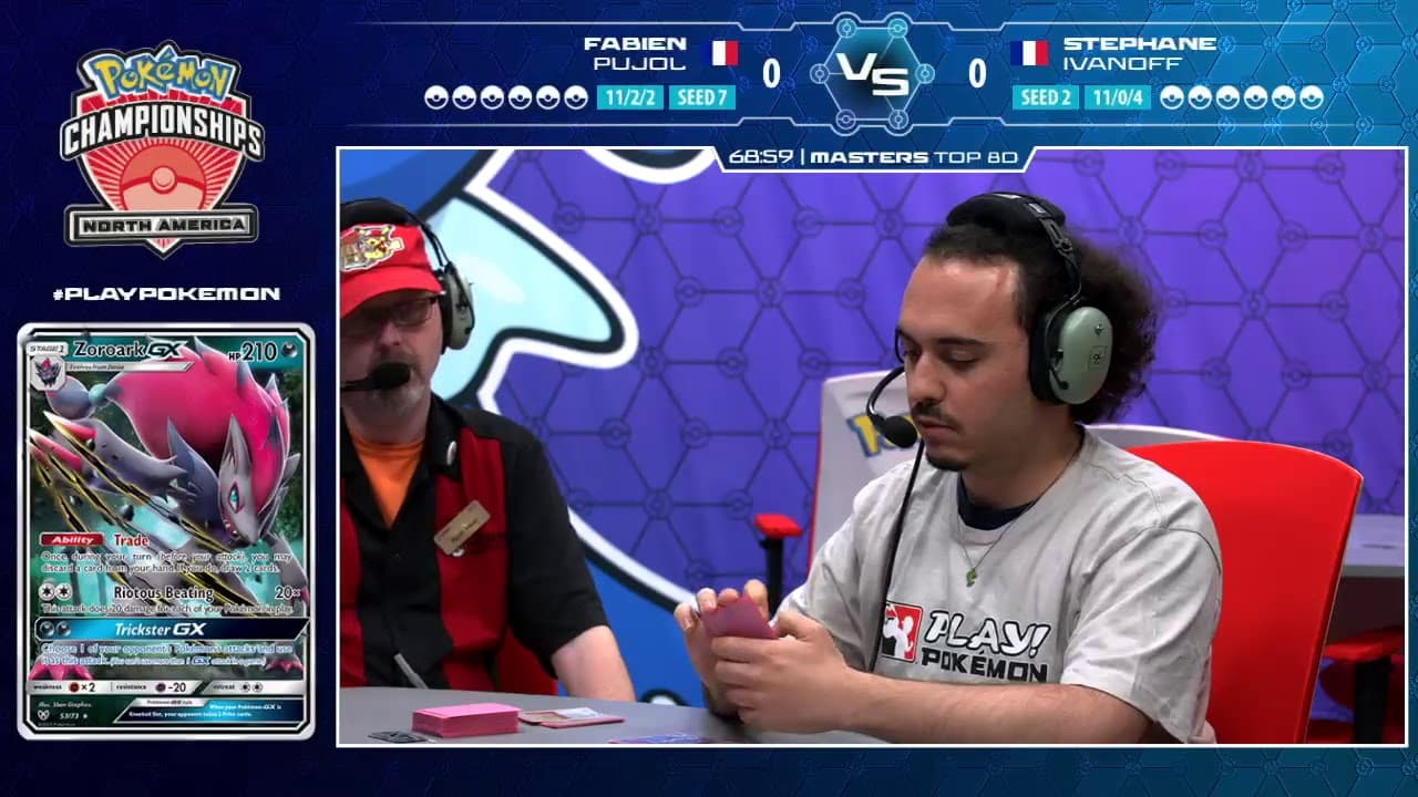Clean match-start frame for Fabien Pujol versus Stéphane Ivanoff