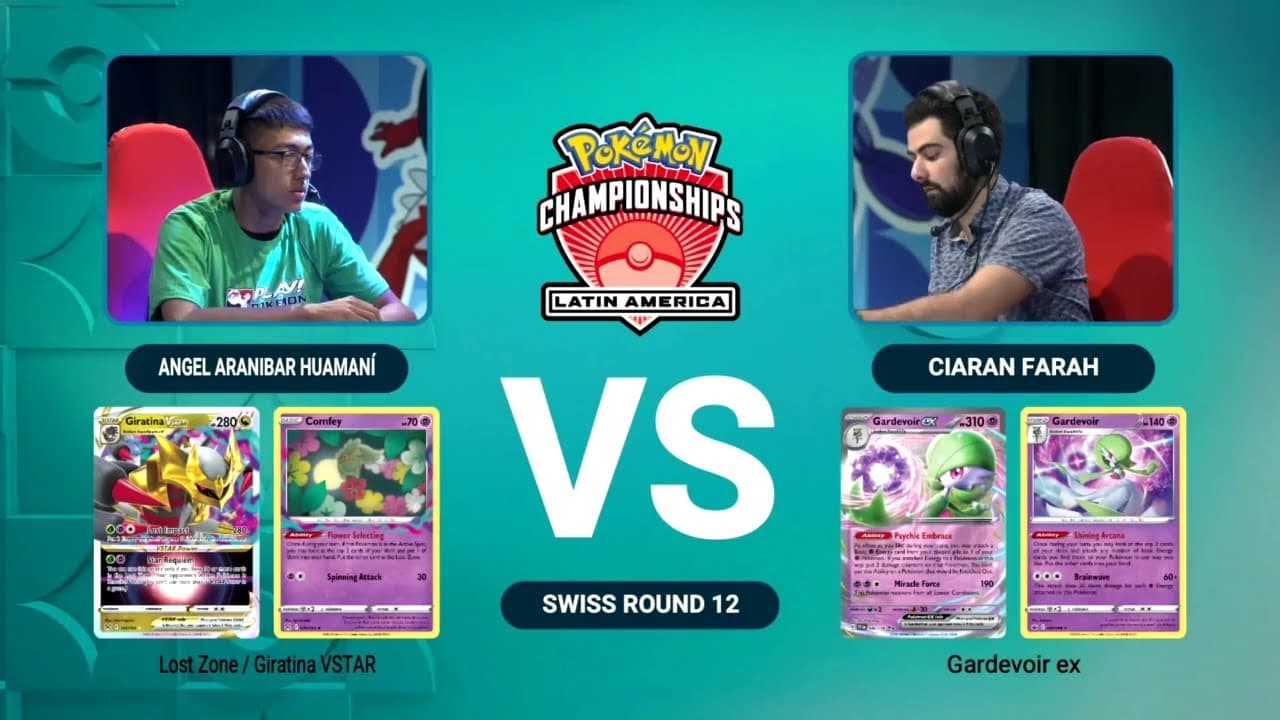 Clean match-start frame for Angel Aranibar Huamaní versus Ciaran Farah