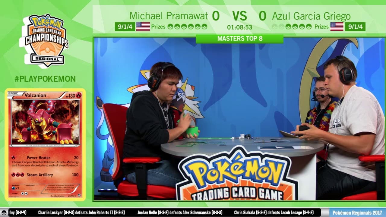 Clean match-start frame for Michael Pramawat versus Azul Garcia Griego