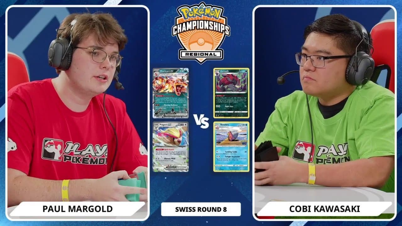 Clean match-start frame for Paul Margold versus Cobi Kawasaki