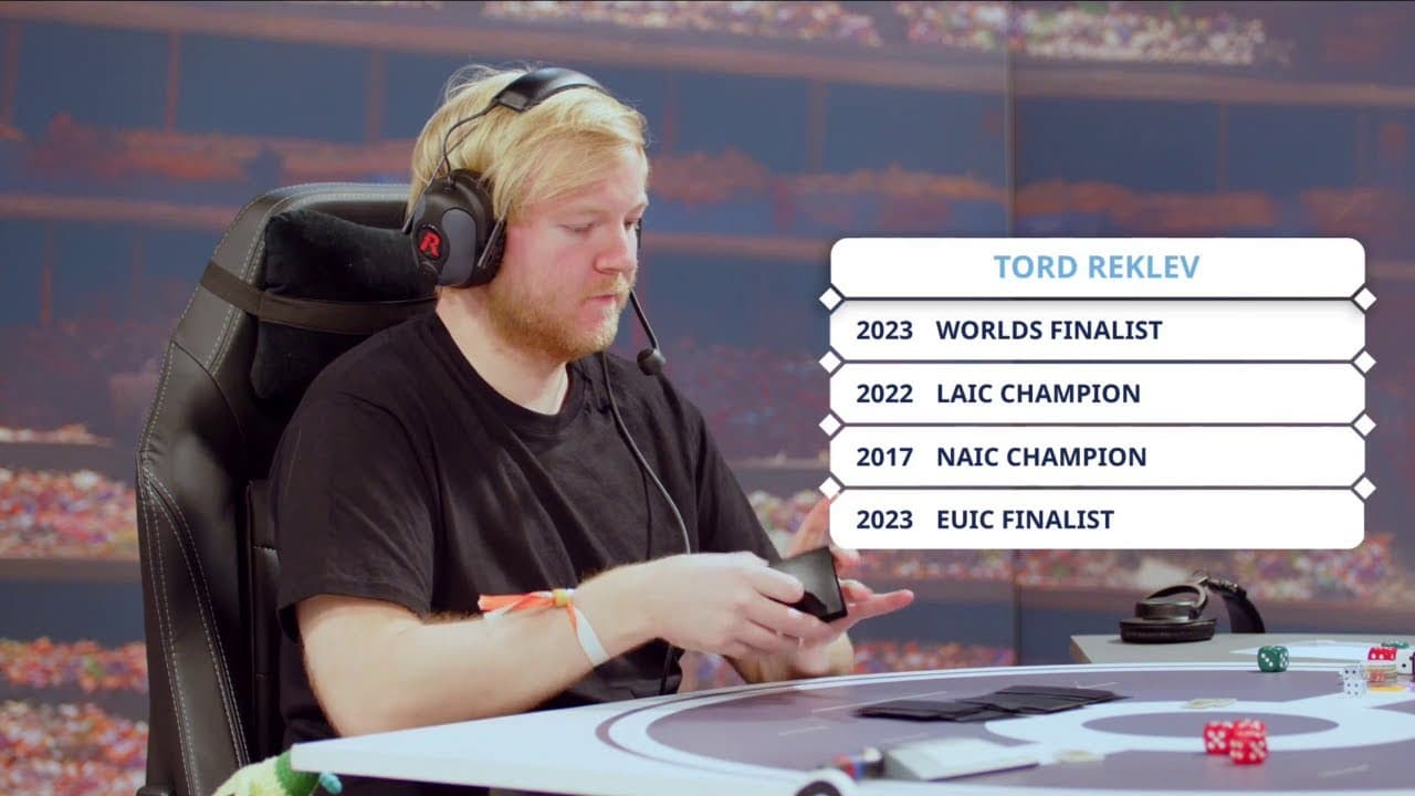 Clean match-start frame for Tord Reklev versus Marcin Ogórek