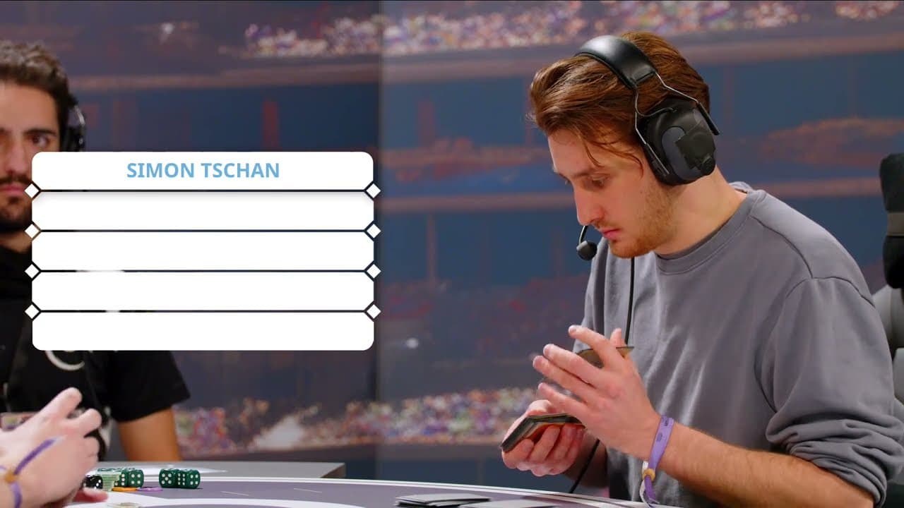 Clean match-start frame for Ethan Wilde versus Simon Tschan