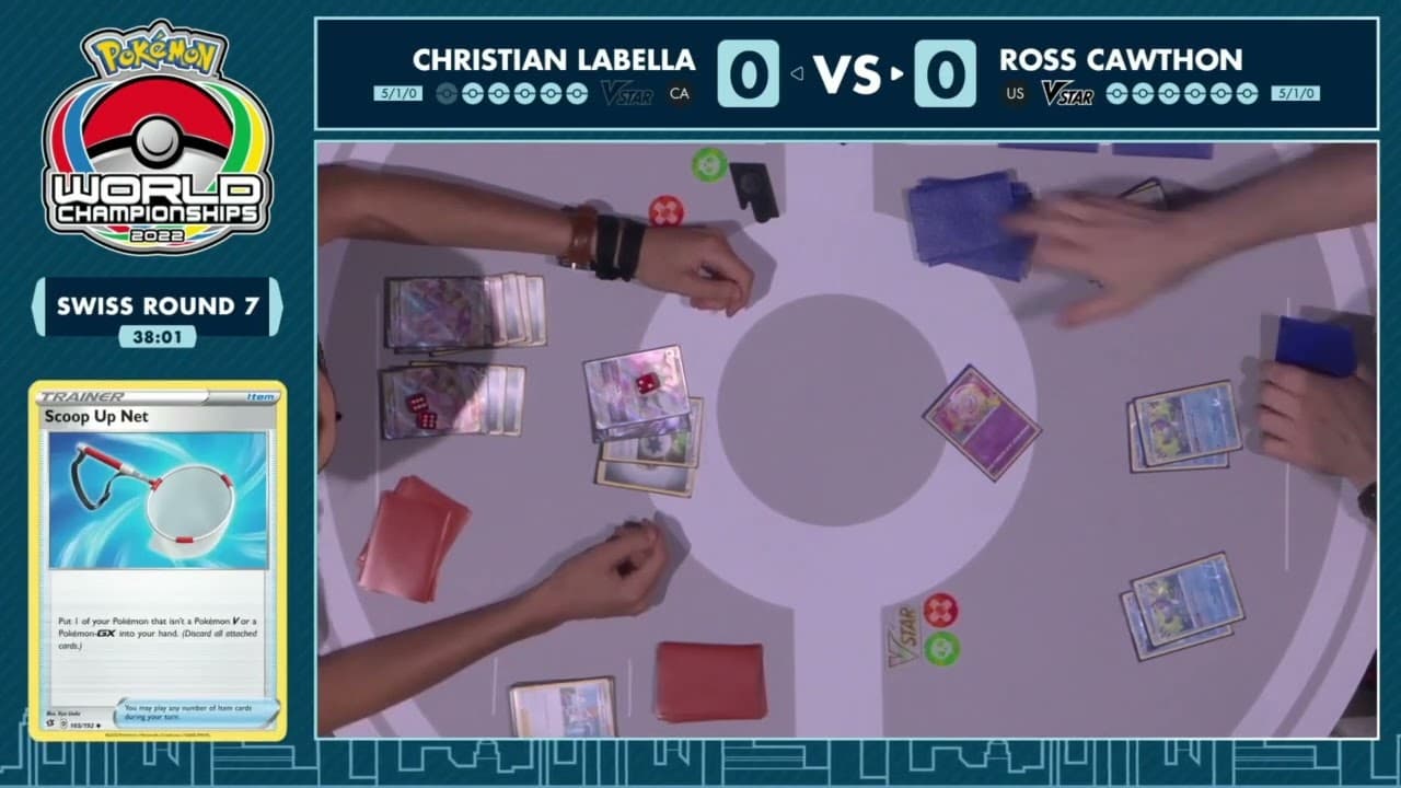 Clean match-start frame for Ross Cawthon versus Christian LaBella