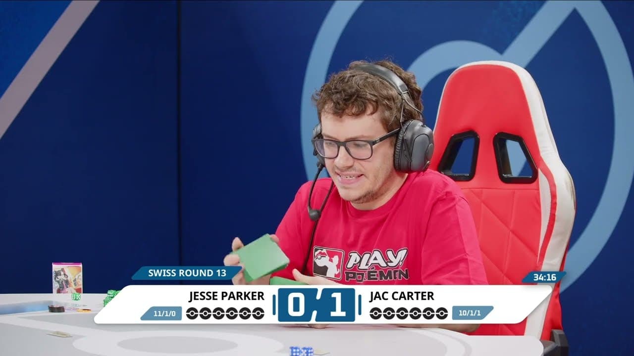 Clean match-start frame for Jesse Parker versus Jac Carter
