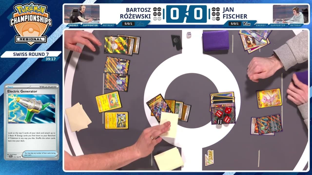 Clean match-start frame for Bartosz Różewski versus Jan Fischer