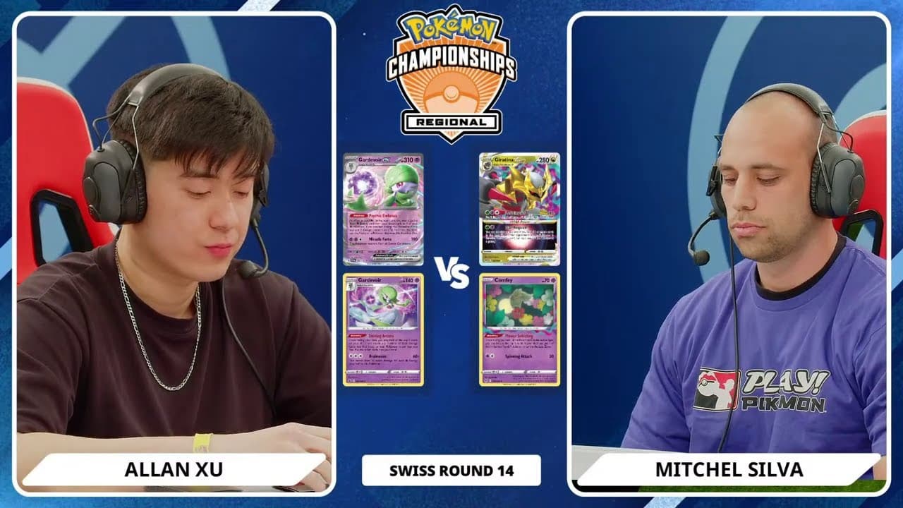 Clean match-start frame for Allan Xu versus Mitchel Silva