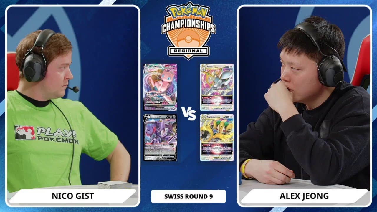 Clean match-start frame for Nico Gist versus Alex Jeong