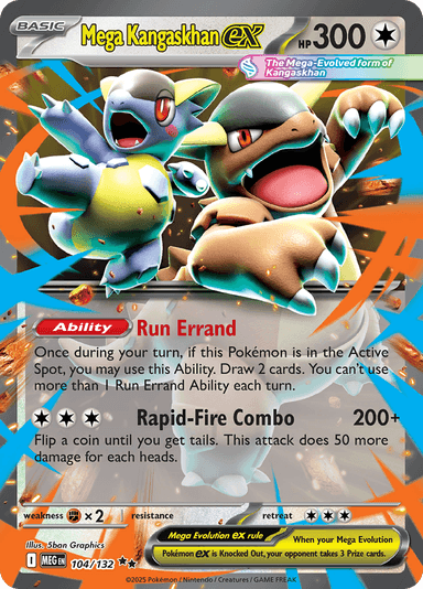 Mega Kangaskhan ex, representing Mega Kangaskhan ex